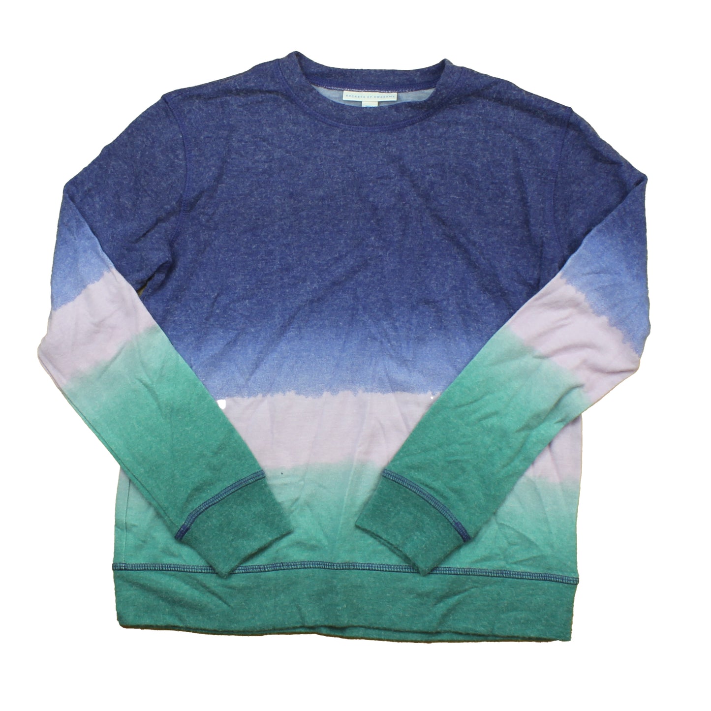 Rockets Of Awesome Girls Purple | Pink | Green | Ombre Long Sleeve Shirt Size: 12 Years Purple | Pink | Green | Ombre