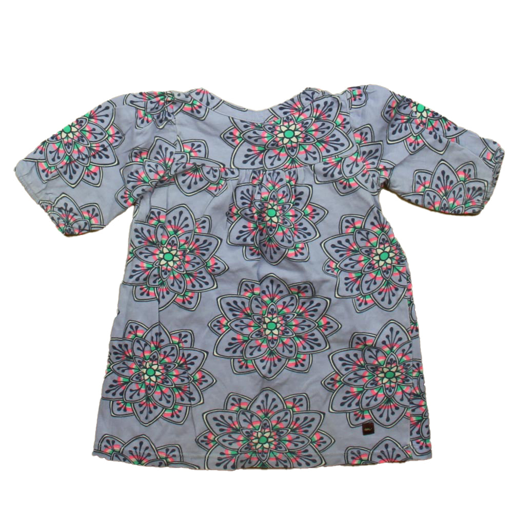 Tea Girls Purple | Pink | Green Dress Size: 2T Purple | Pink | Green