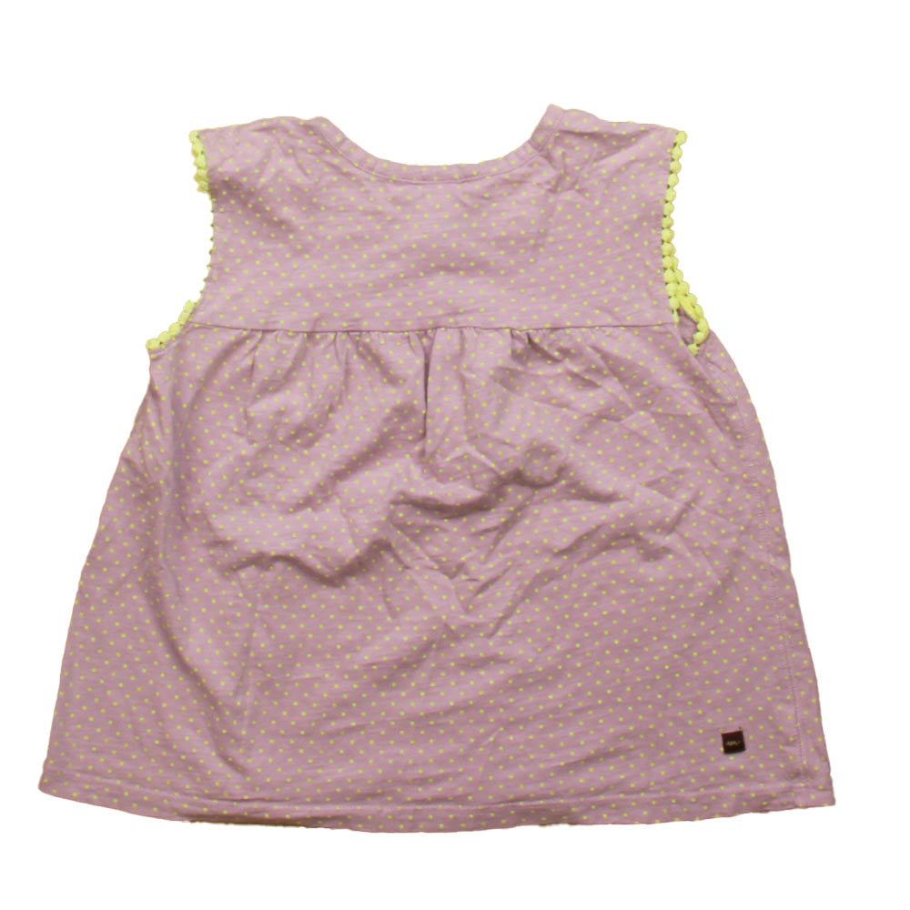Tea Collection Girls Purple Polka Dots Tank Top Size: 7 Years Purple Polka Dots