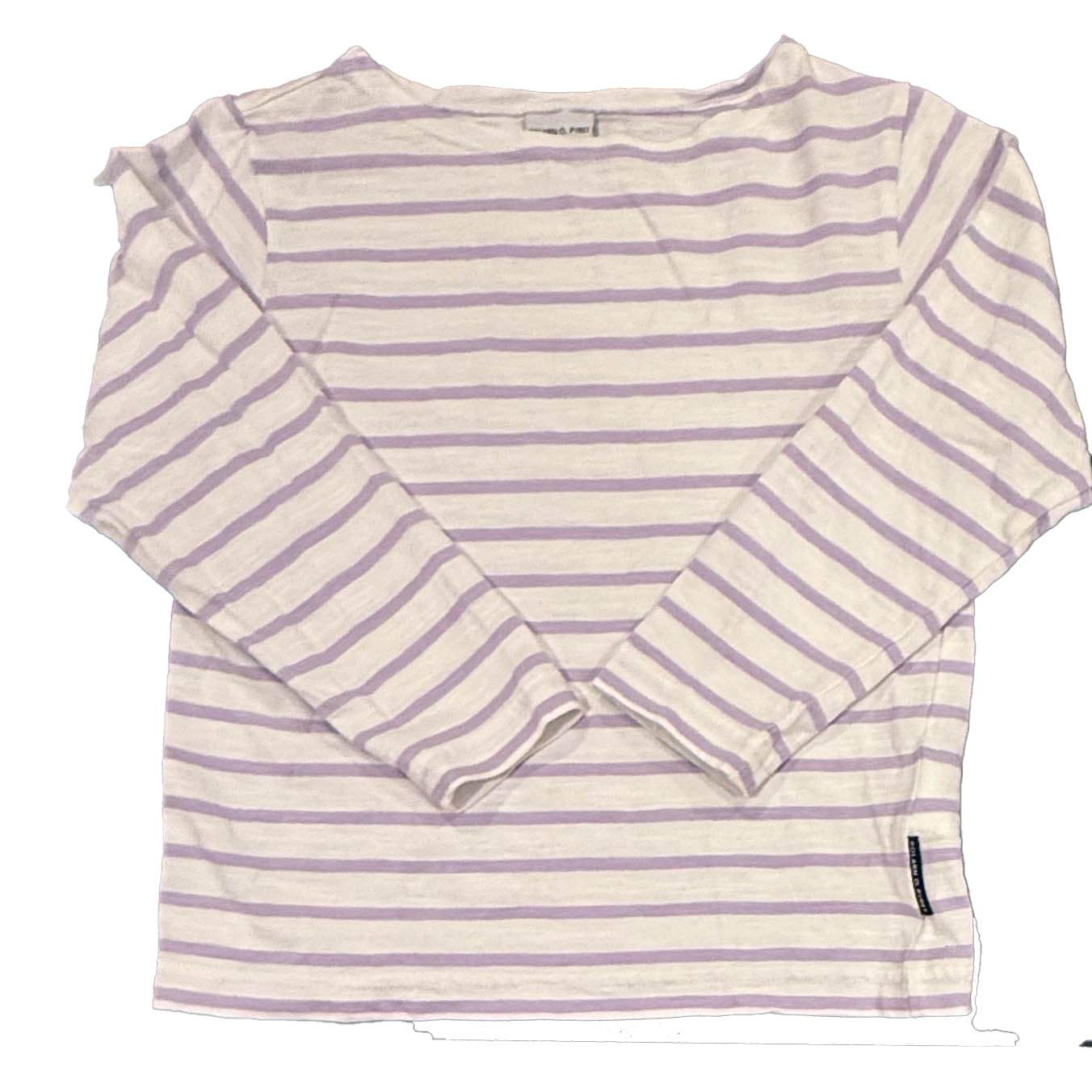 Polarn O Pyret Girls Purple Stripe Long Sleeve T-Shirt Size: 3-4T Purple Stripe