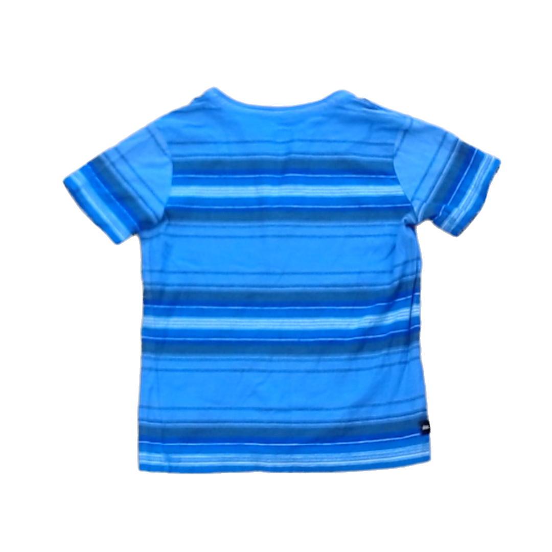 Tea Collection Boys Purple Stripped Shirt Size: 5T Purple Stripped