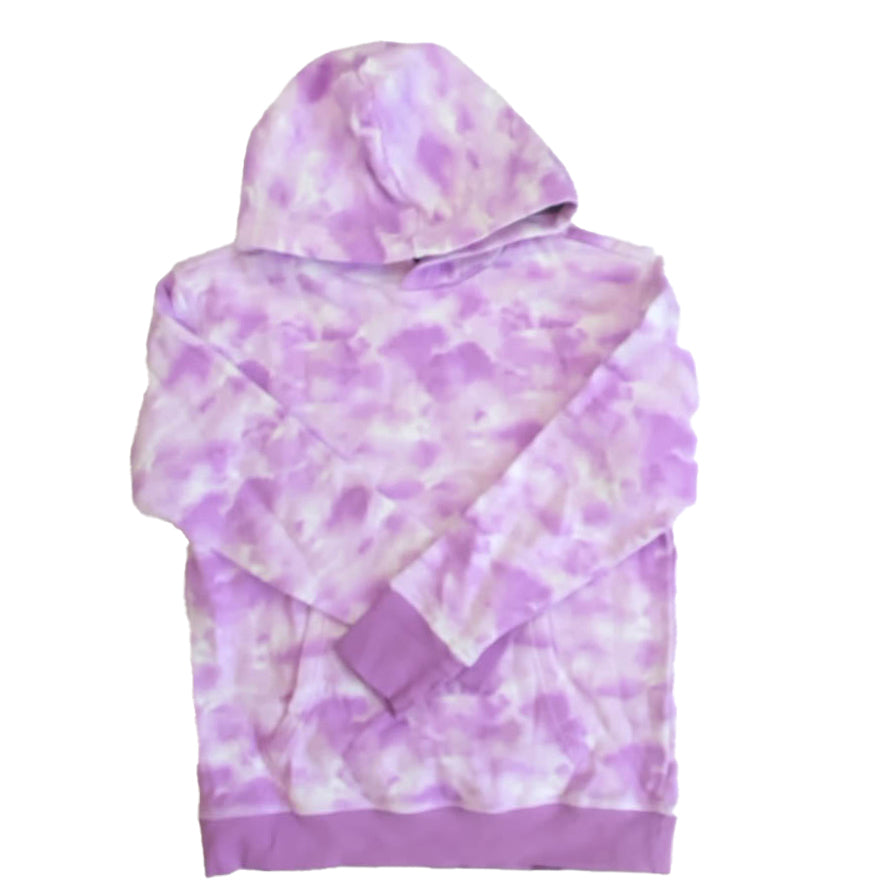 Mightly Girls Purple Tie Dye Hoodie Size: 6-14 Years Purple Tie Dye