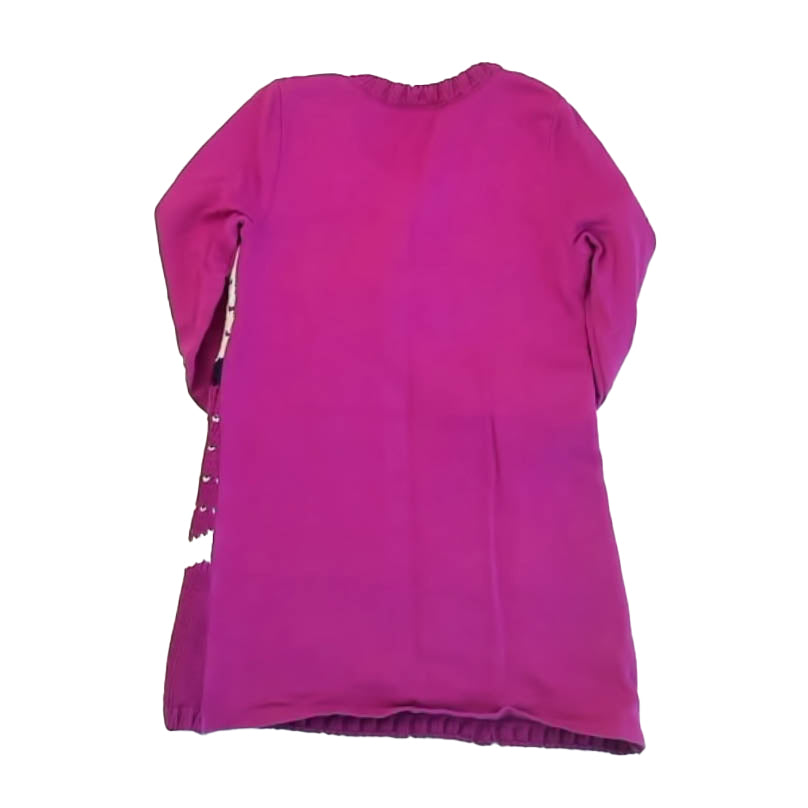 Tea Collection Girls Purple | White | Navy Dress Size: 4T Purple | White | Navy