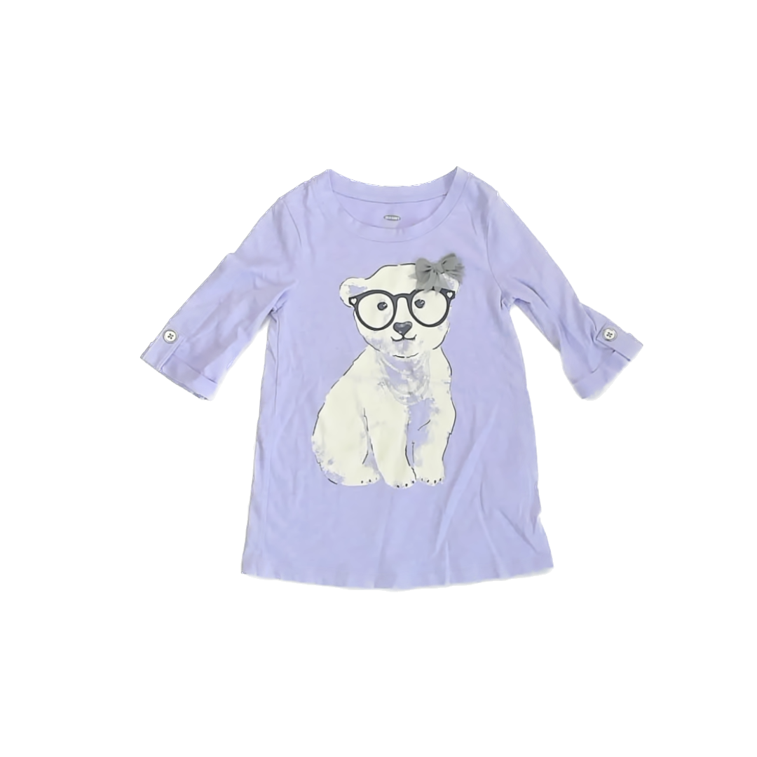 Old Navy Girls Purple Long Sleeve T-Shirt Size: 3T Purple