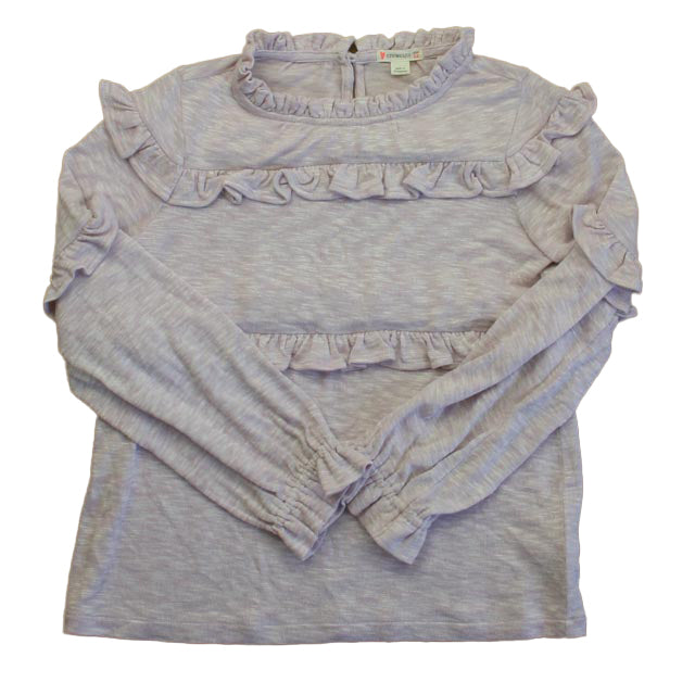Crewcuts Girls Purple Long Sleeve Shirt Size: 14 Years Purple