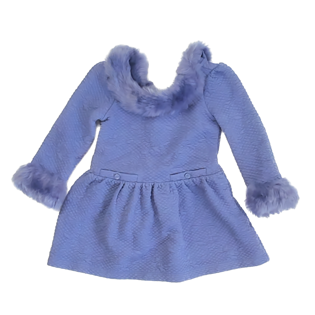 Janie and Jack Girls Purple Dress Size: 18-24 Months Purple
