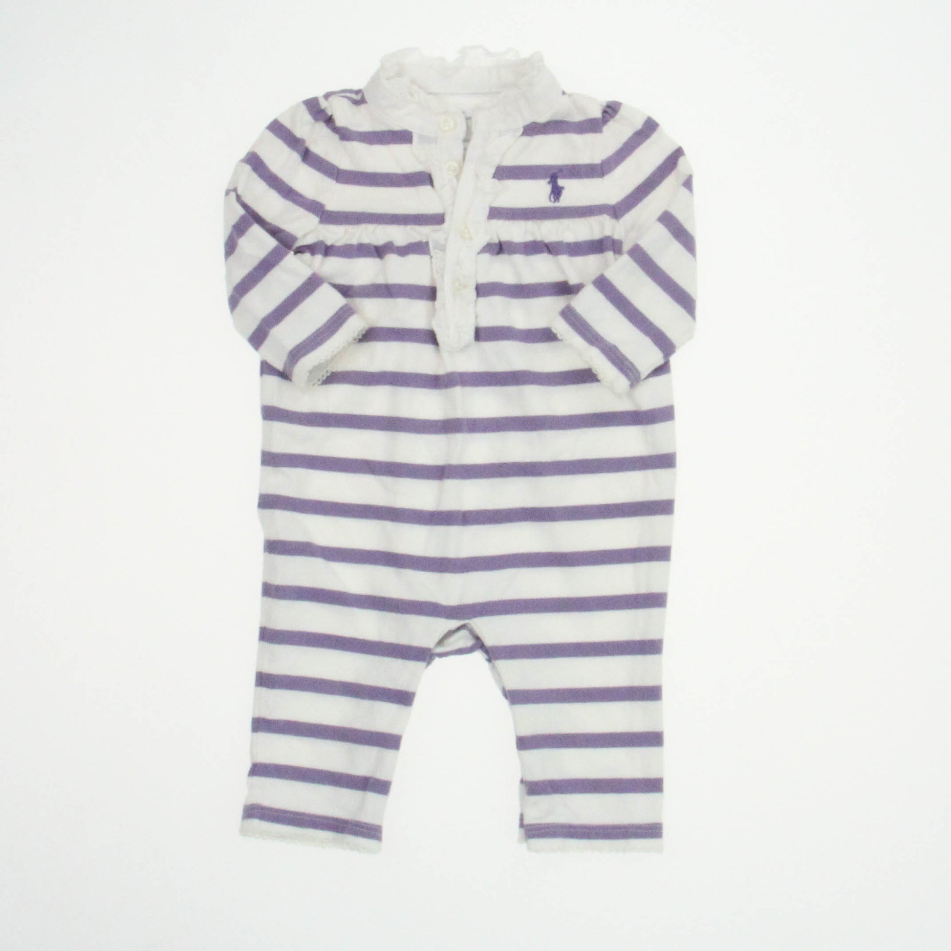 Ralph Lauren Girls Purple Long Sleeve Outfit Size: 3 Months Purple