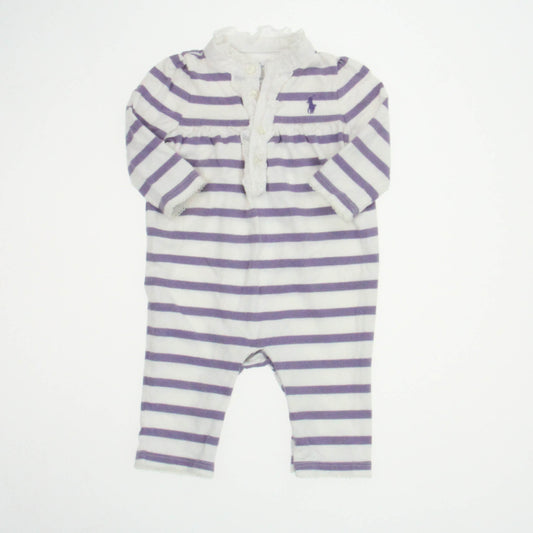 Ralph Lauren Girls Purple Long Sleeve Outfit Size: 3 Months Purple
