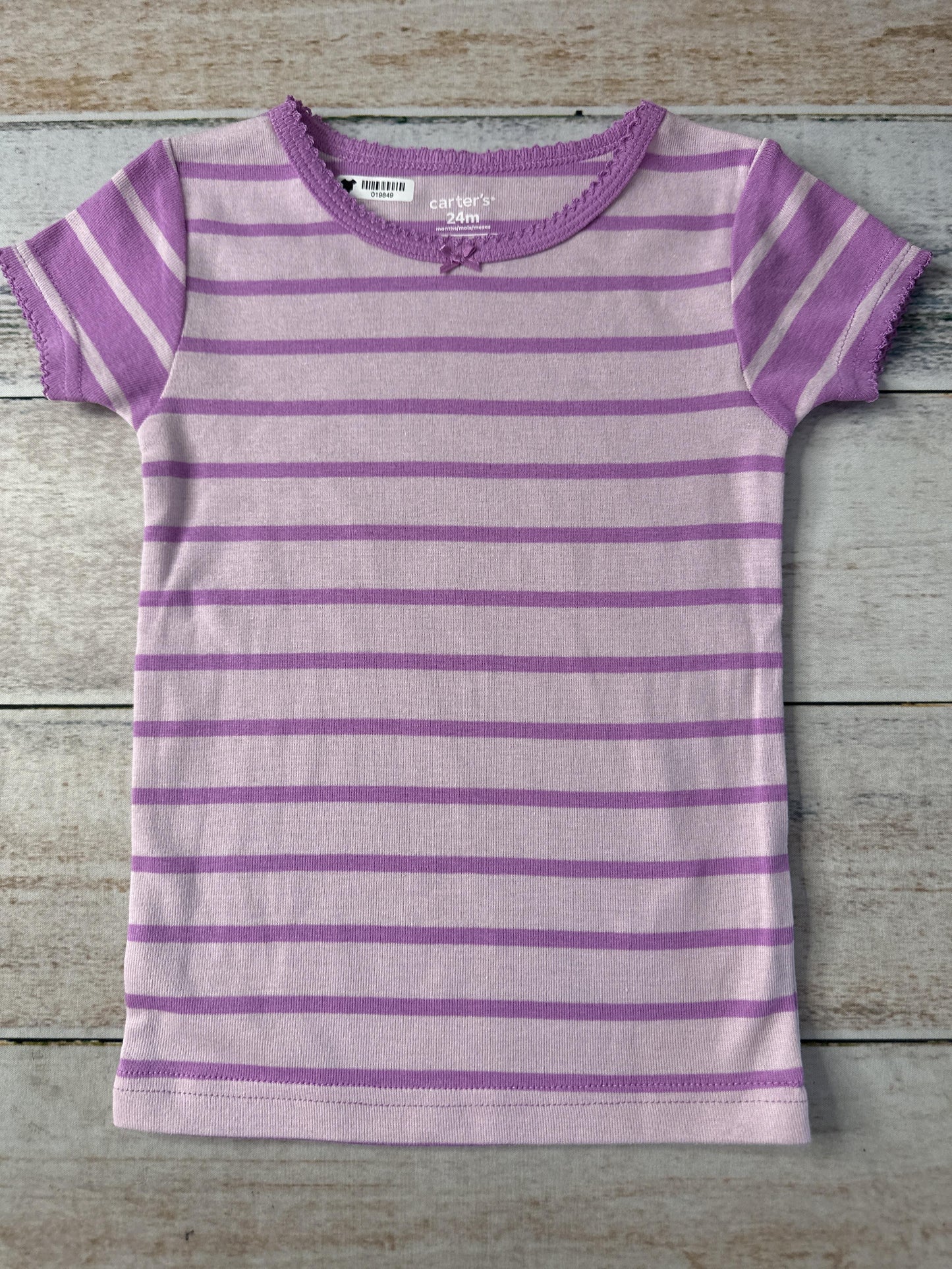 Carters Girls purple Pajamas Size: 24 months purple
