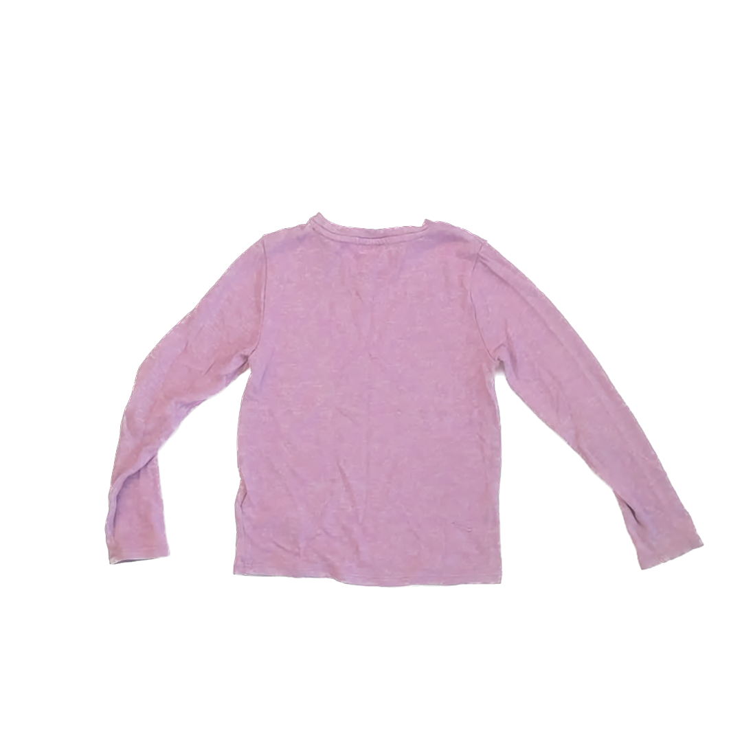 Crewcuts Girls Purple Long Sleeve Shirt Size: 4-5T Purple