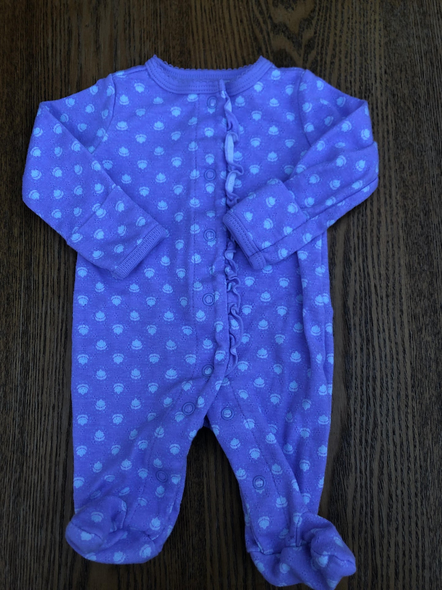 Carters Girls purple Pajamas Size: Newborn purple