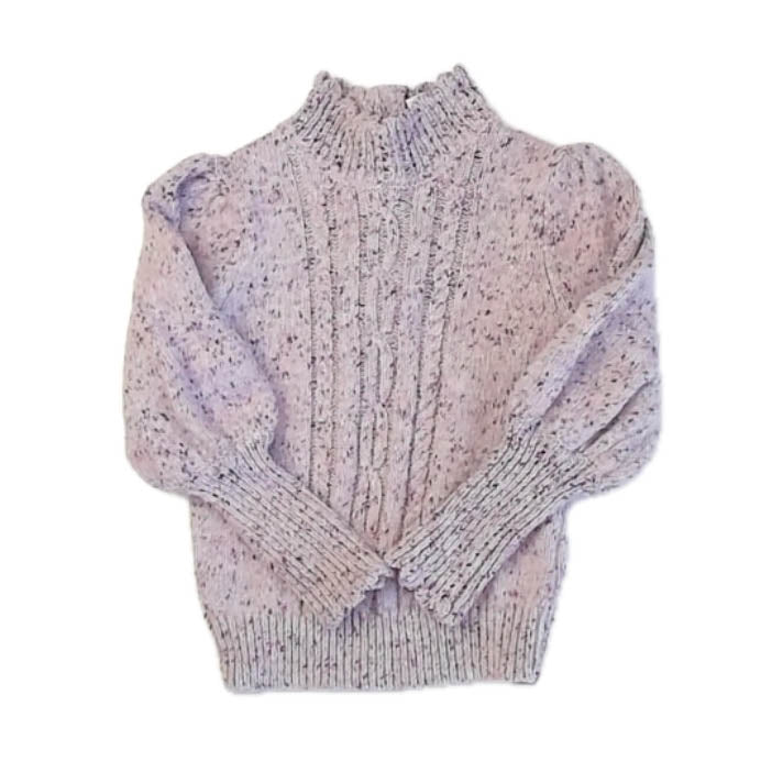 Janie and Jack Girls Purple Sweater Size: 4T Purple