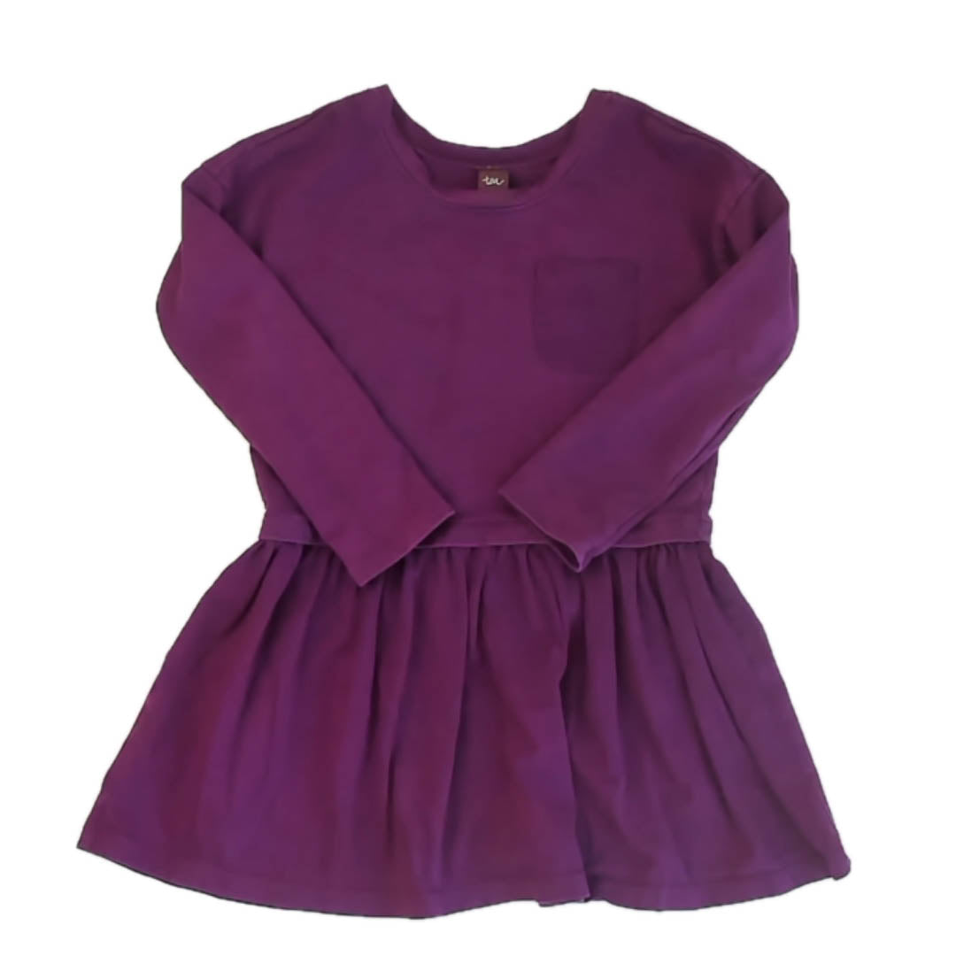 Tea Collection Girls Purple Dress Size: 6 Years Purple