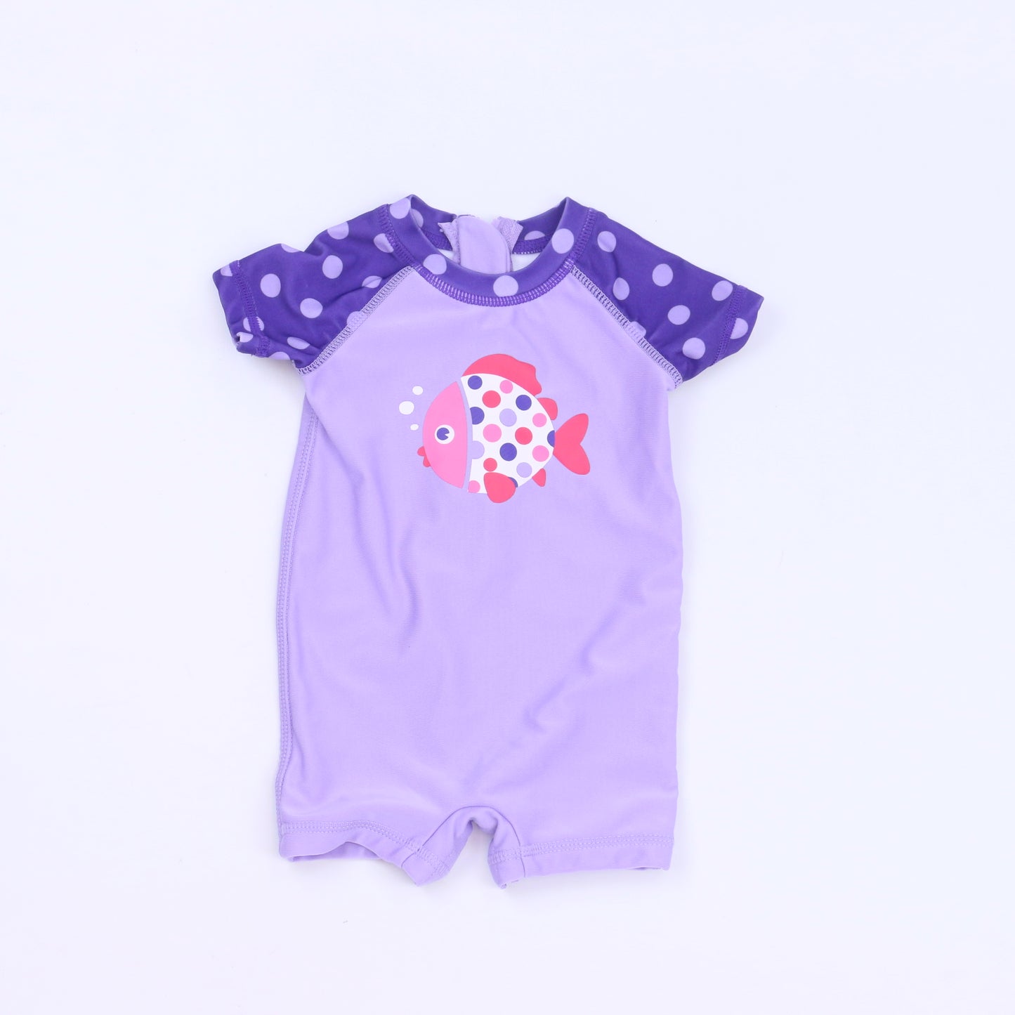 Wave Zone Girls Purple 1-piece Swimsuit Size: 3-6 Months Purple