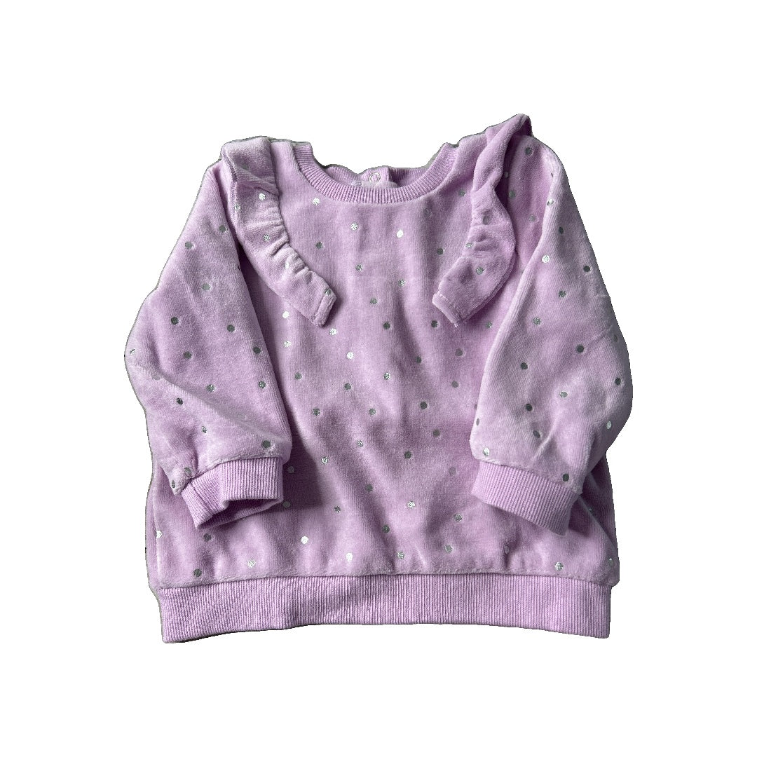 Little Me Girls purple Sweater Size: 12 months purple