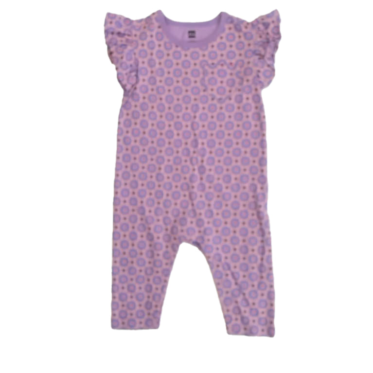 Tea Collection Girls Purple Romper Size: 6-9 Months Purple