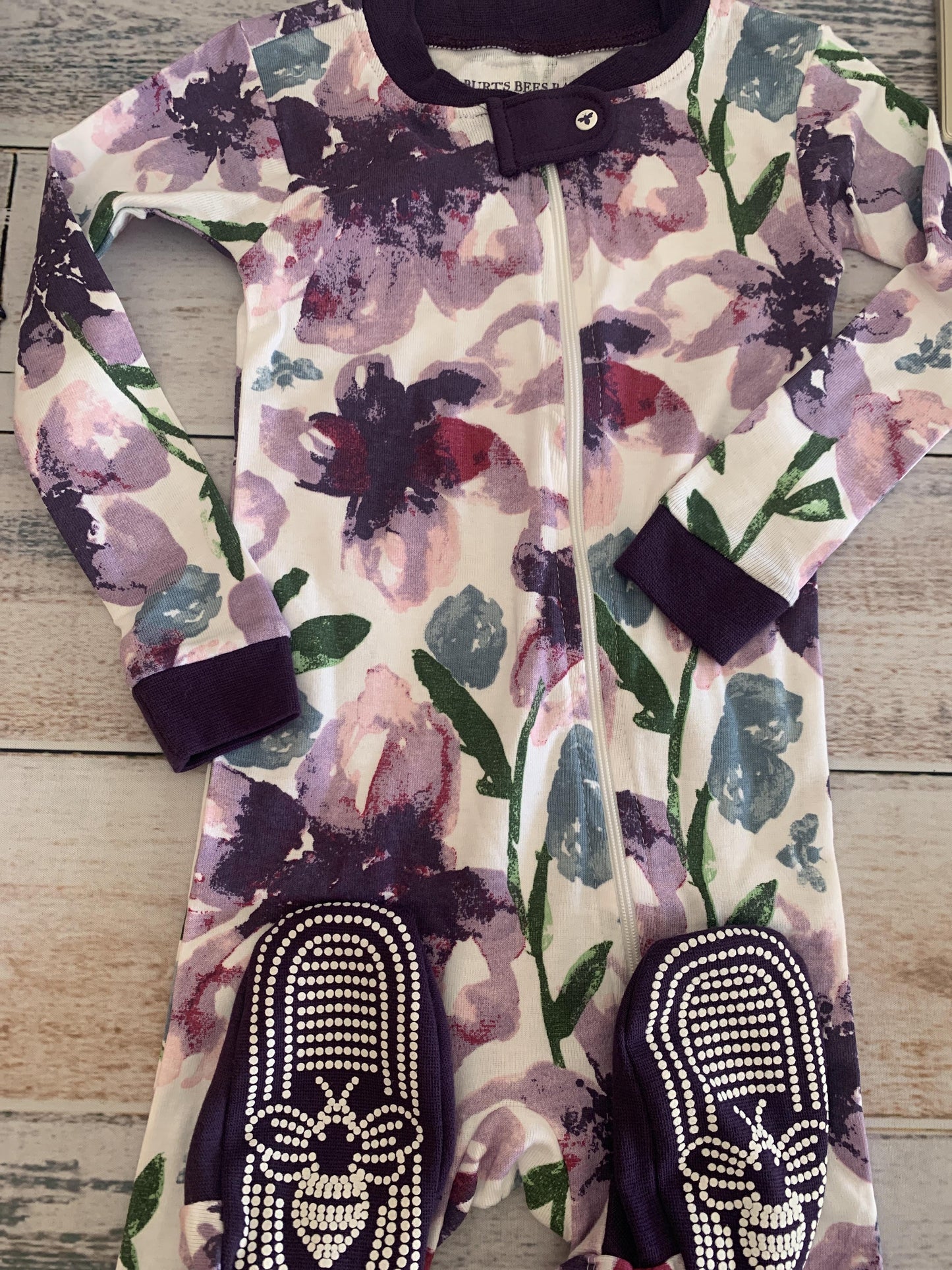 Burt's Bees Girls purple Pajamas Size: 24 months purple