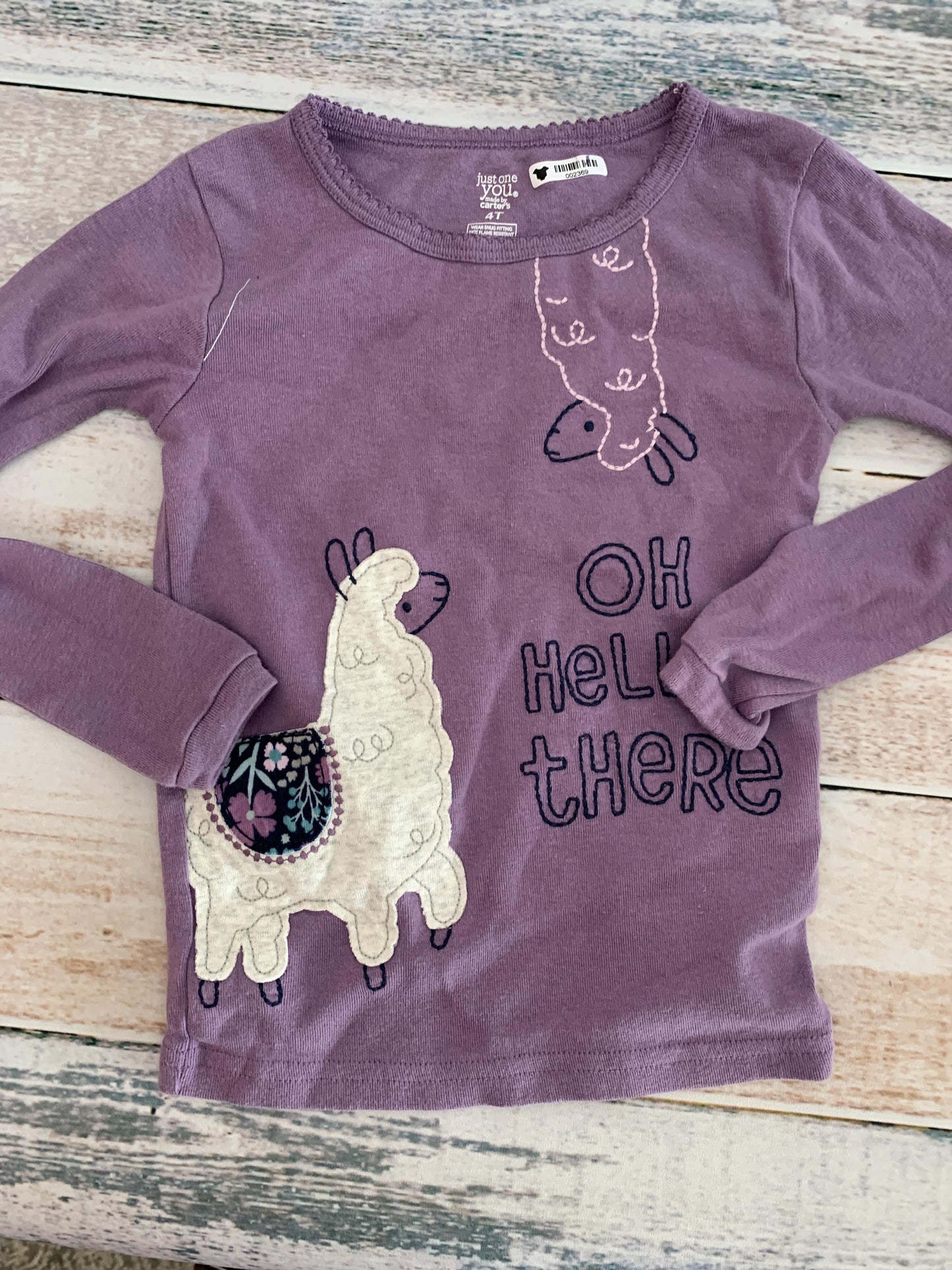 Carters Girls purple Pajamas Size: 4T purple