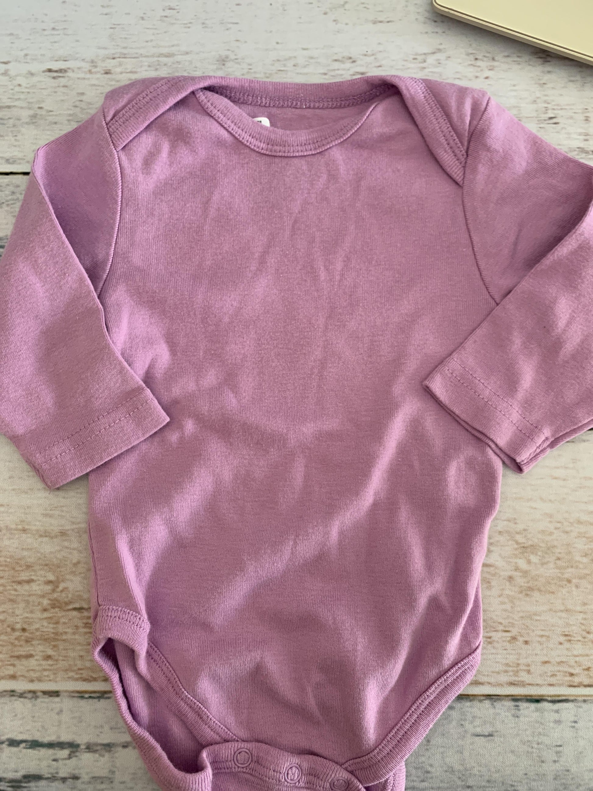 Leveret Girls purple Onesie Size: 3-6 months purple