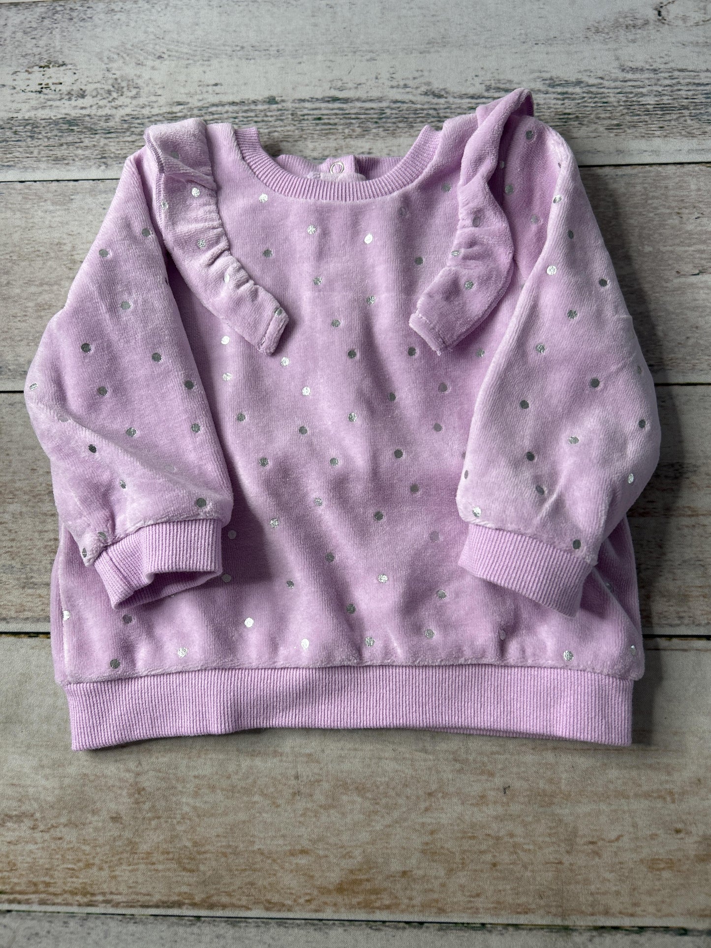 Little Me Girls purple Sweater Size: 12 months purple