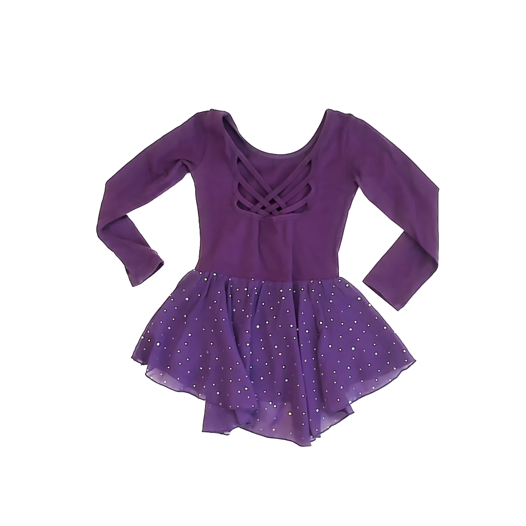 Arshiner Girls Purple Leotard Size: eu 130 (7-8 Years) Purple