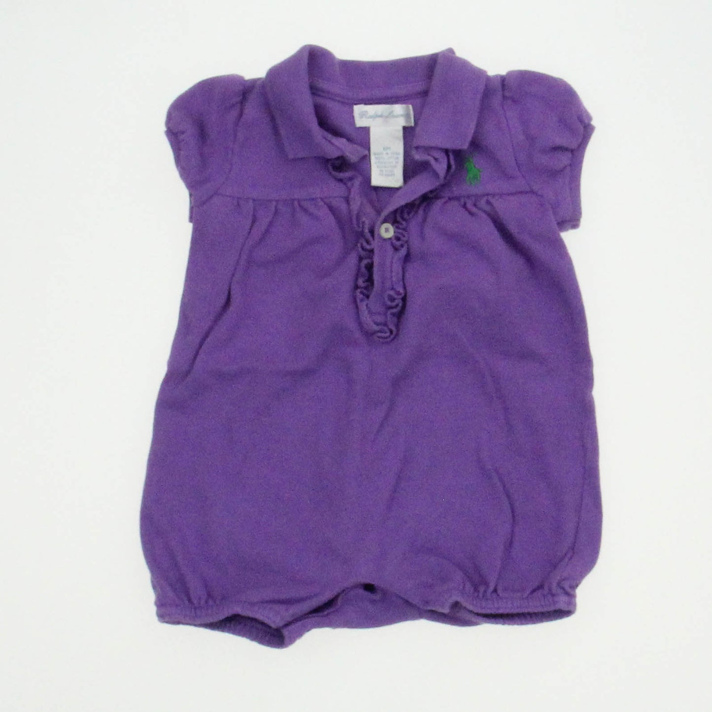 Ralph Lauren Girls Purple Romper Size: 6 Months Purple