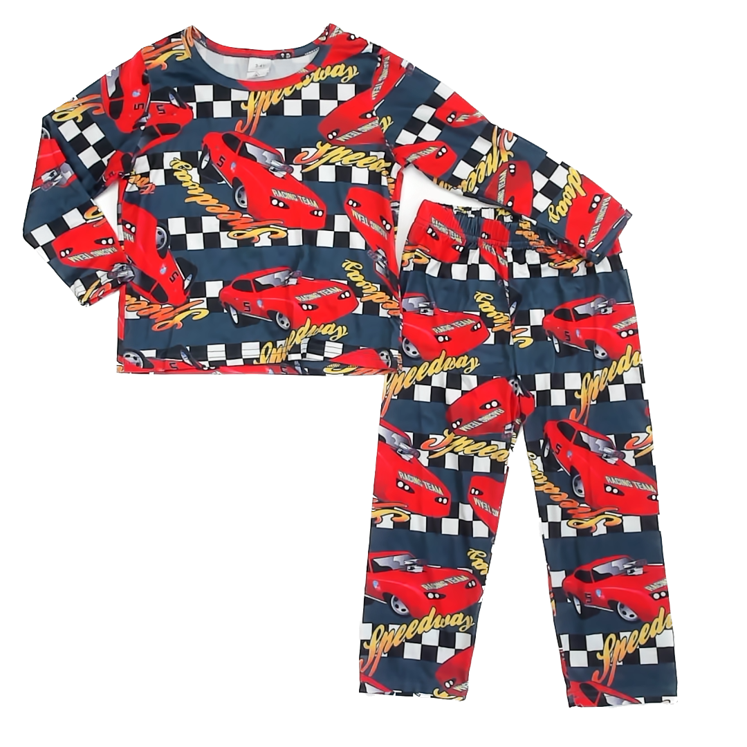 Unknown Brand Boys Race Car 2-piece Pajamas Size: 3T Race Car