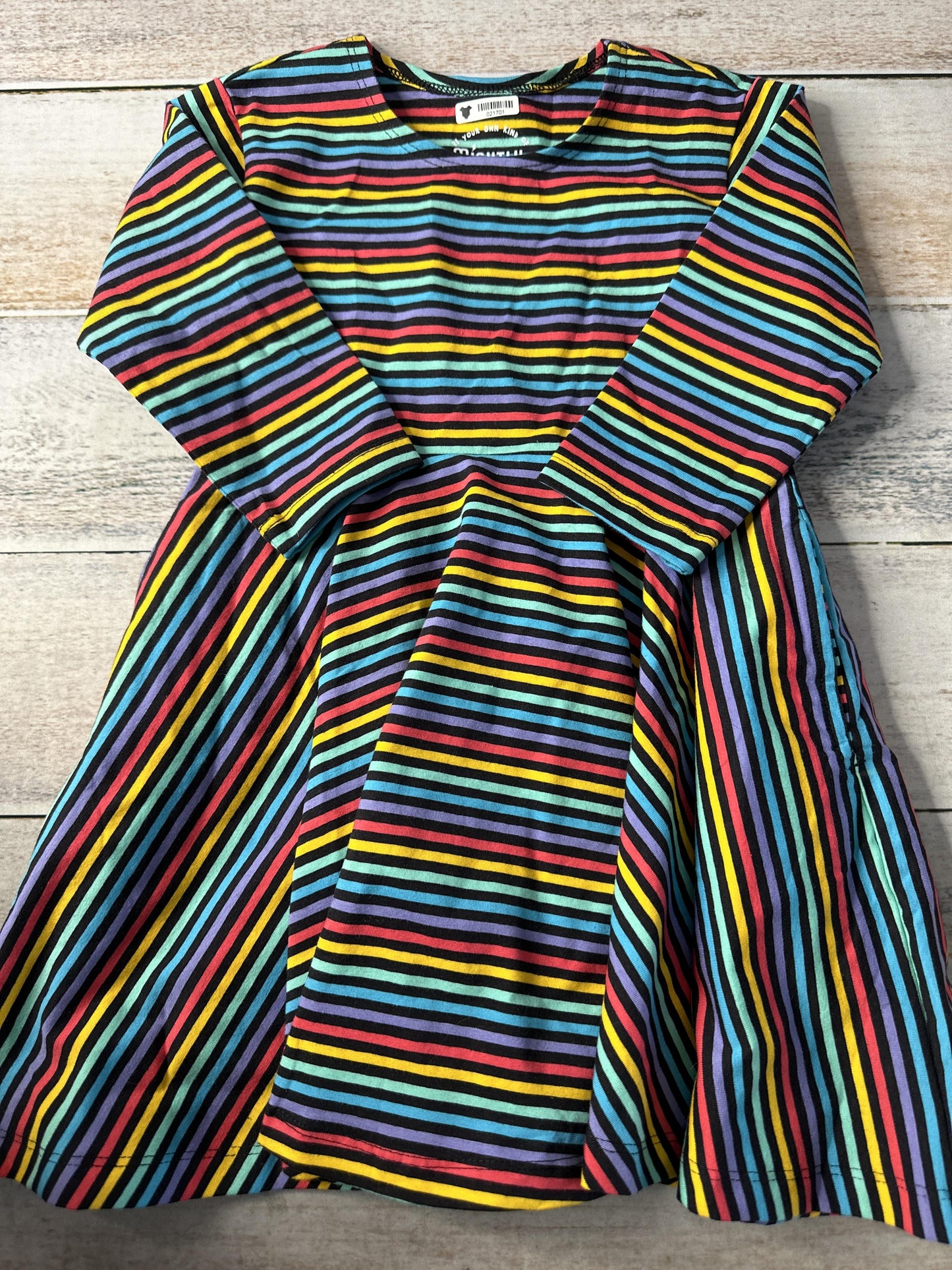 Mightly Girls Rainbow | Black Dress Size: 4T Rainbow | Black