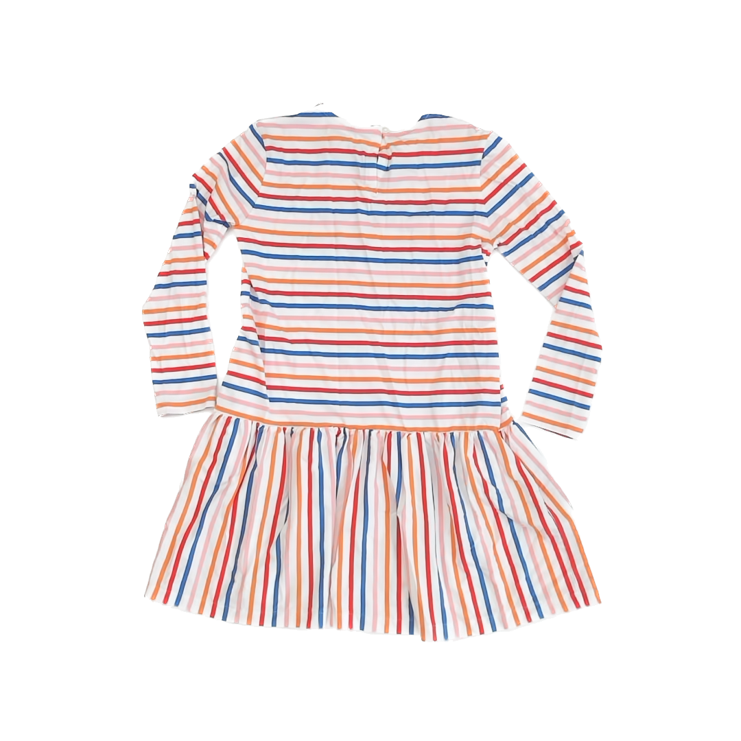Primark Girls Rainbow Striped Dress Size: 10 Rainbow Striped