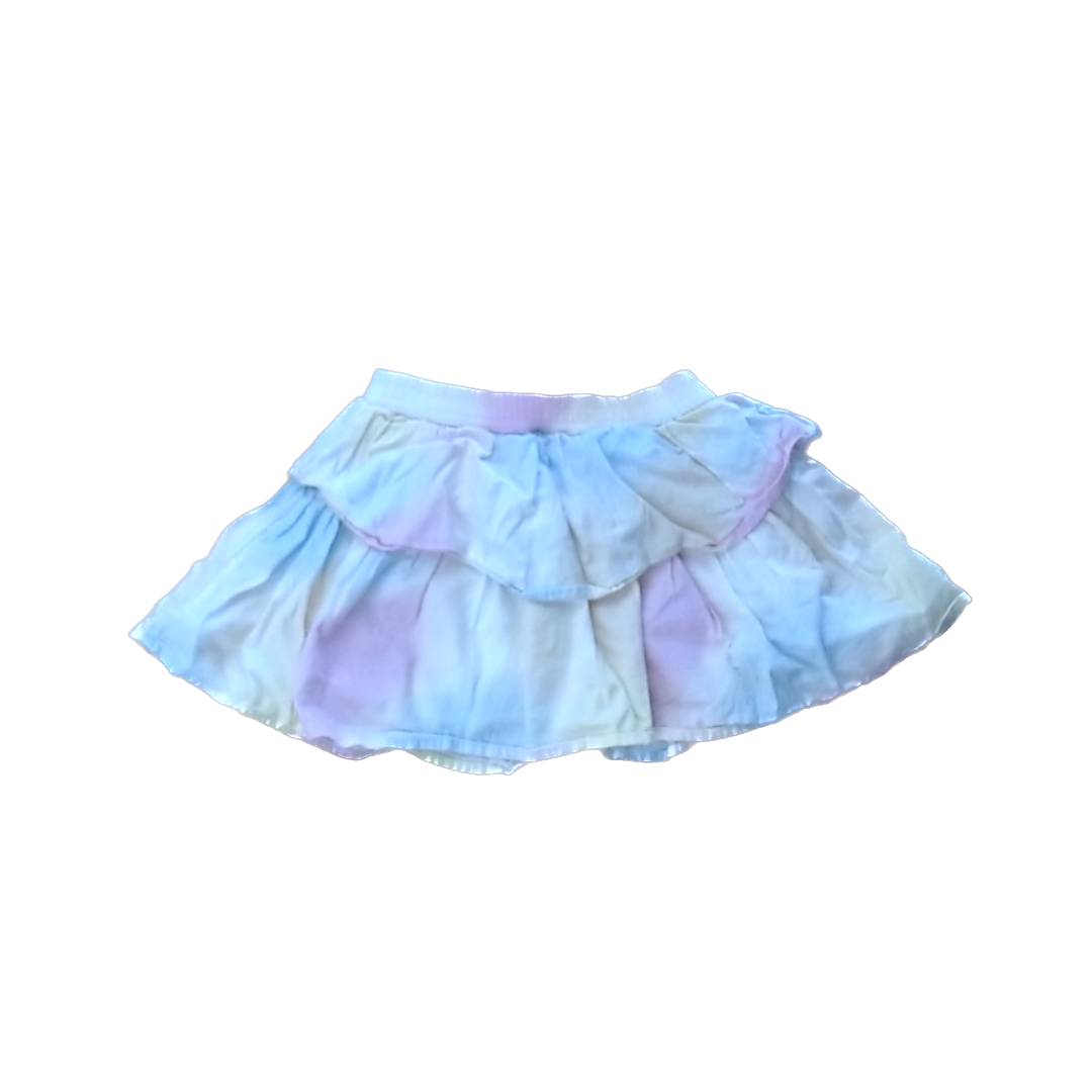 Rockets Of Awesome Girls Rainbow Tie-Dye Skirt Size: 2T Rainbow Tie-Dye