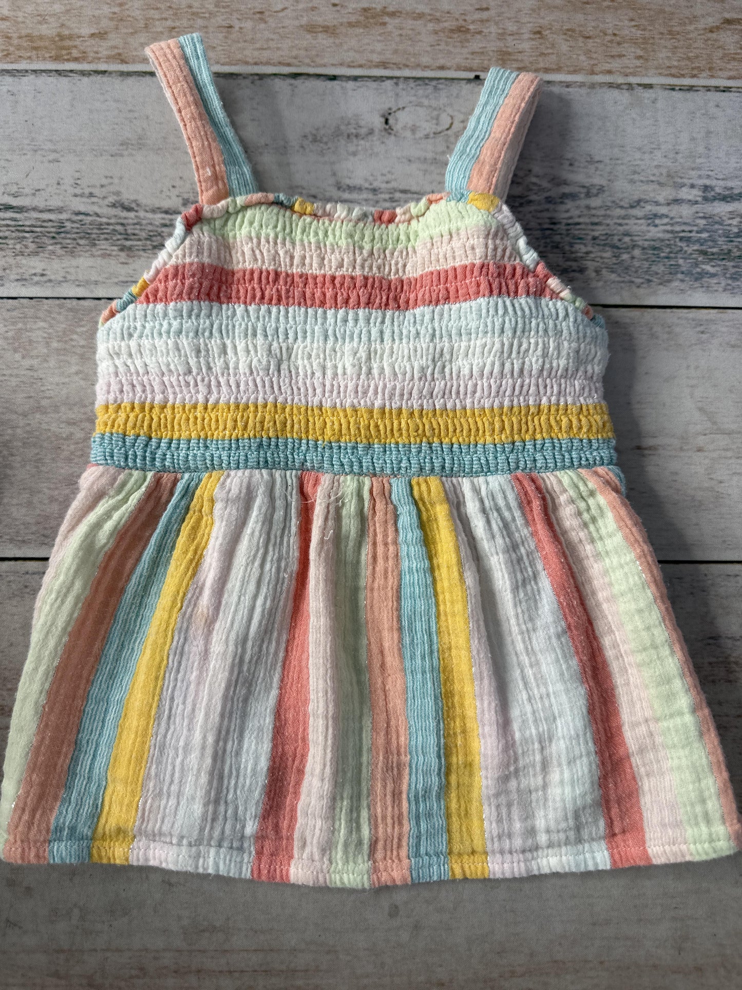 Cat & Jack Girls Rainbow Tank Top Size: 3T Rainbow