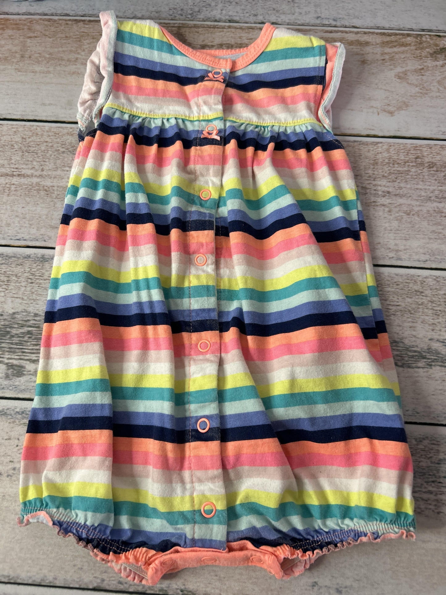 Carters Girls Rainbow Romper Size: 18-24 months Rainbow