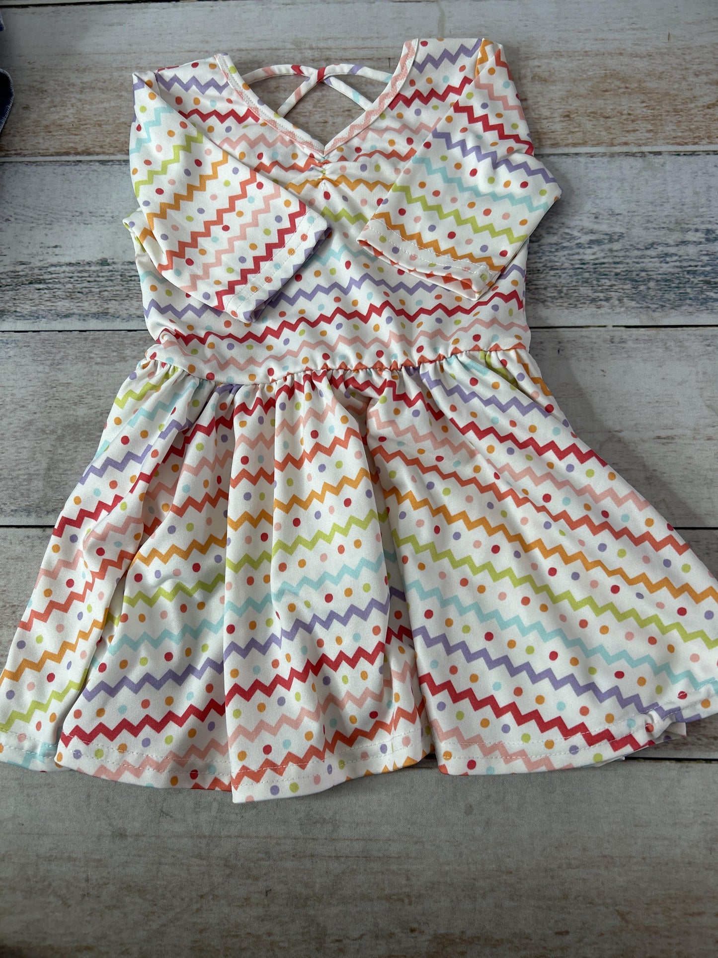 Girls Rainbow Dress Size: 2T Rainbow