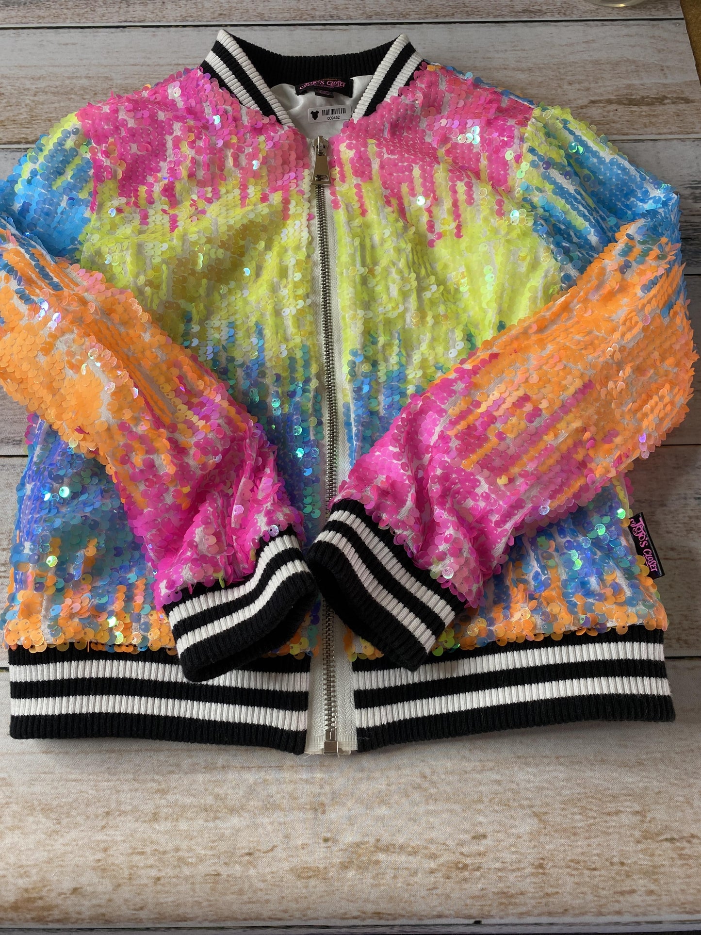 JoJo’s Closet Girls Rainbow Jacket Size: 8-Jul Rainbow