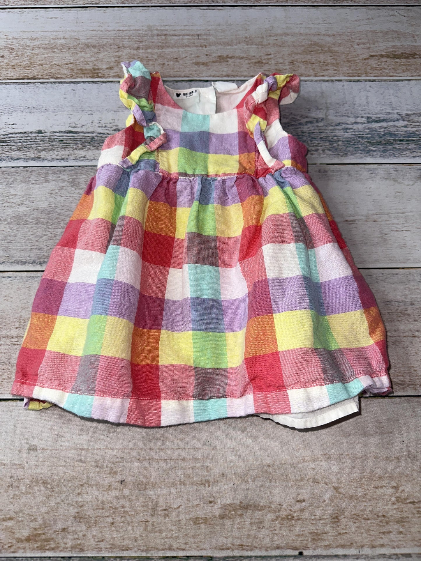 Gap Girls Rainbow Dress Size: 6-12 months Rainbow