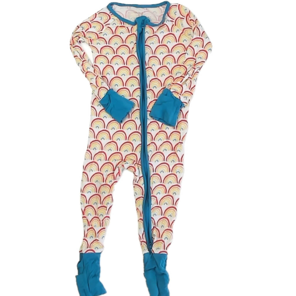 Little Sleepies Unisex Rainbows 1-piece Non-footed Pajamas Size: 6-12 Months Rainbows