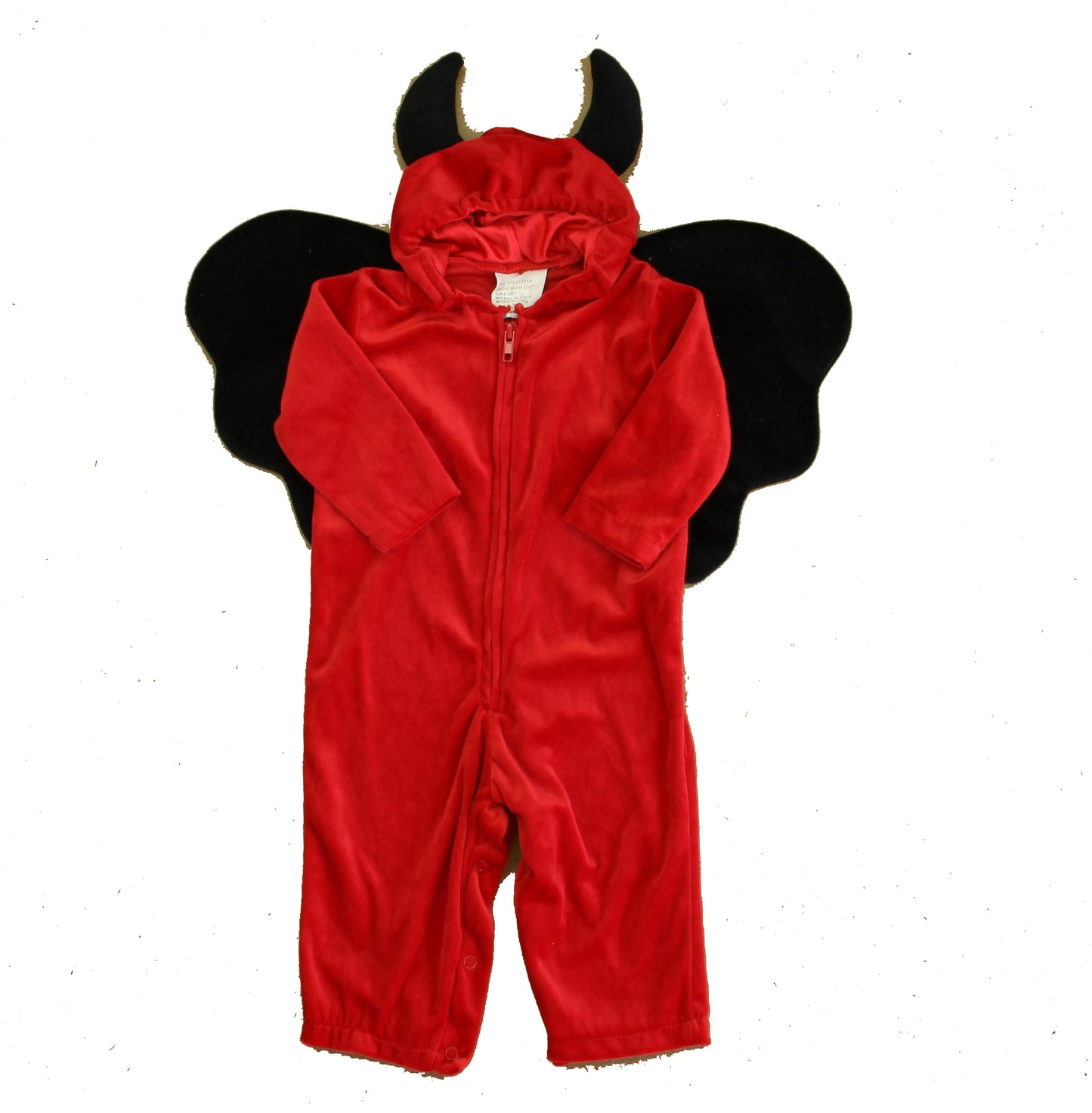Unknown Brand Unisex Red | Black Devil Costume Size: 12-18 Months Red | Black Devil