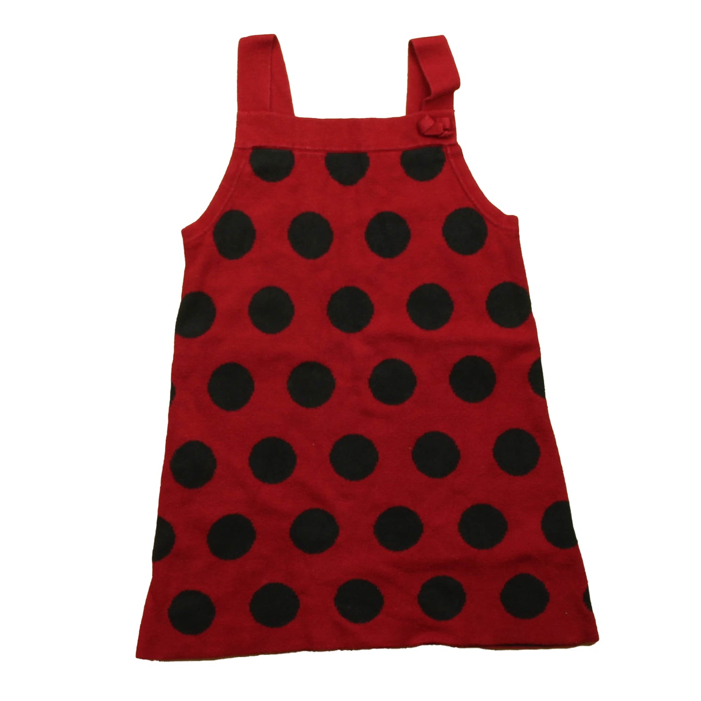 Gymboree Girls Red | Black Polka Dots Dress Size: 4T Red | Black Polka Dots