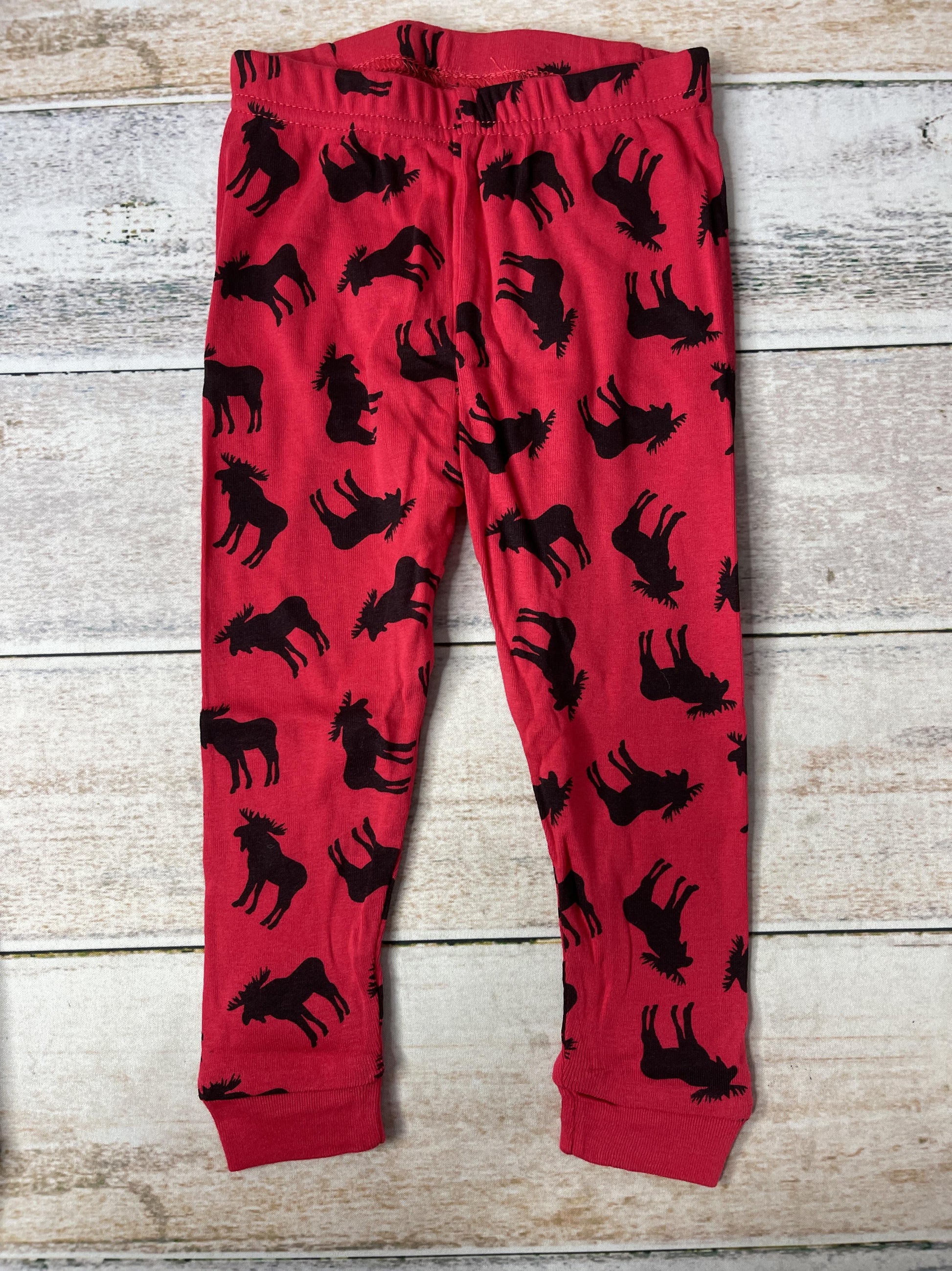 Leveret Unisex Red | Black Pajamas Size: 18-24 months Red | Black