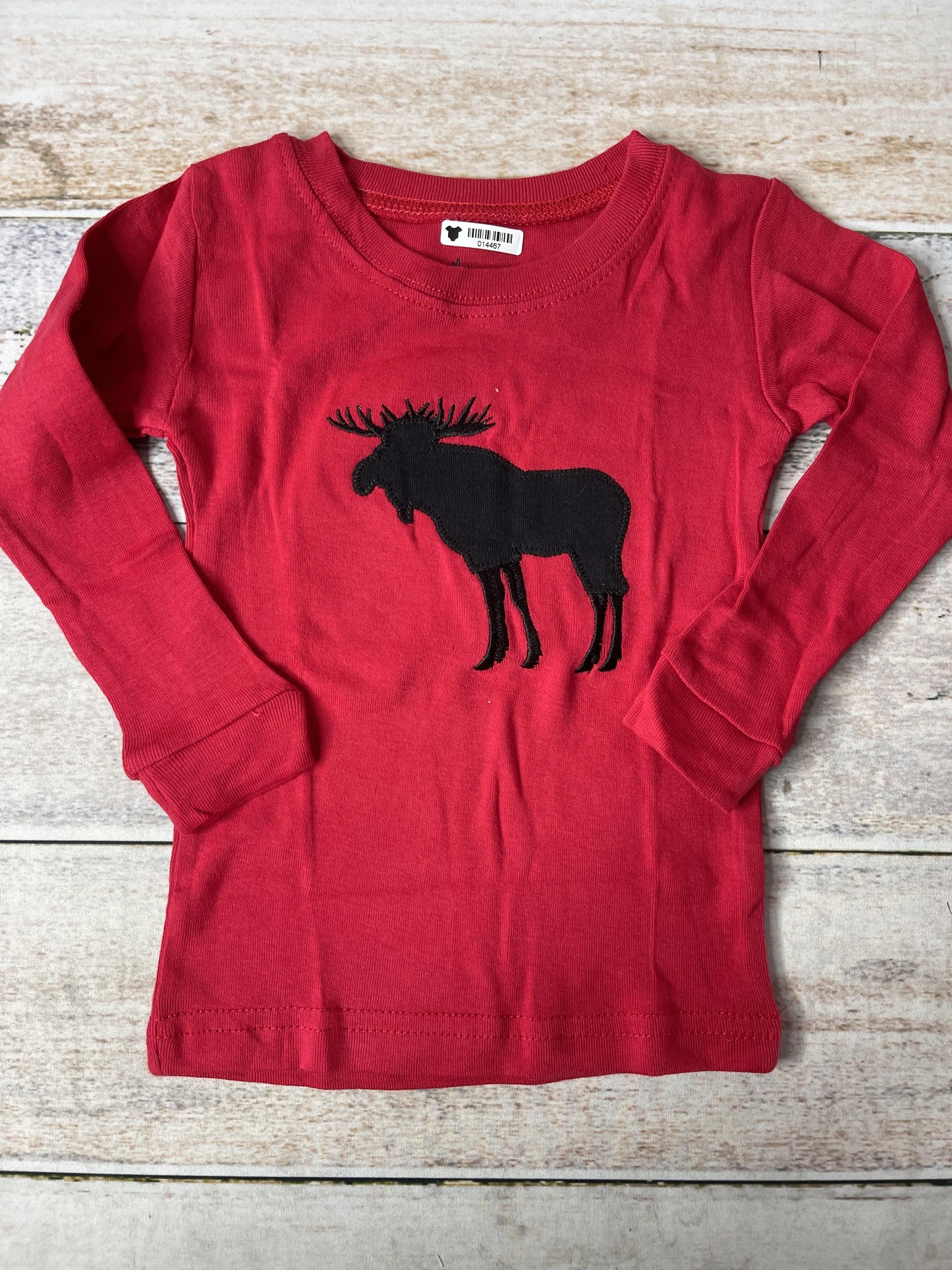 Leveret Unisex Red | Black Pajamas Size: 18-24 months Red | Black