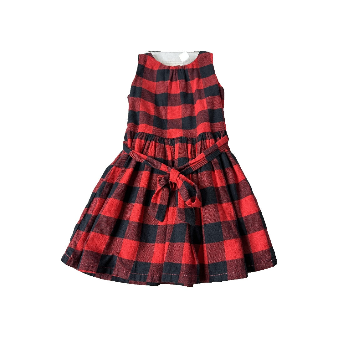Carters Girls Red | Black Dress Size: 3T Red | Black