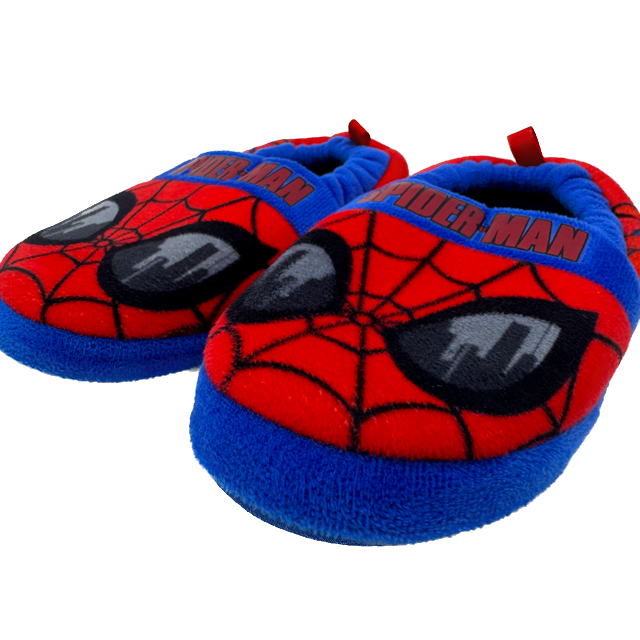 Spiderman Boys Red | Blue Slippers Size: 9-10 Toddler Red | Blue