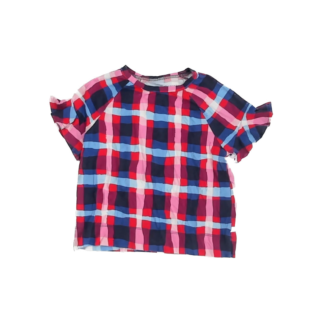 Rockets Of Awesome Girls Red | Blue Short Sleeve Shirt Size: 6 Years Red | Blue