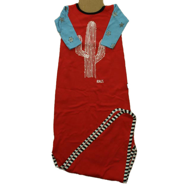 Rags Boys Red | Blue Long Sleeve Outfit Size: 0-3 Months Red | Blue