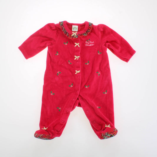 Little Me Girls Red Christmas Accessory Size: 3 Months Red Christmas