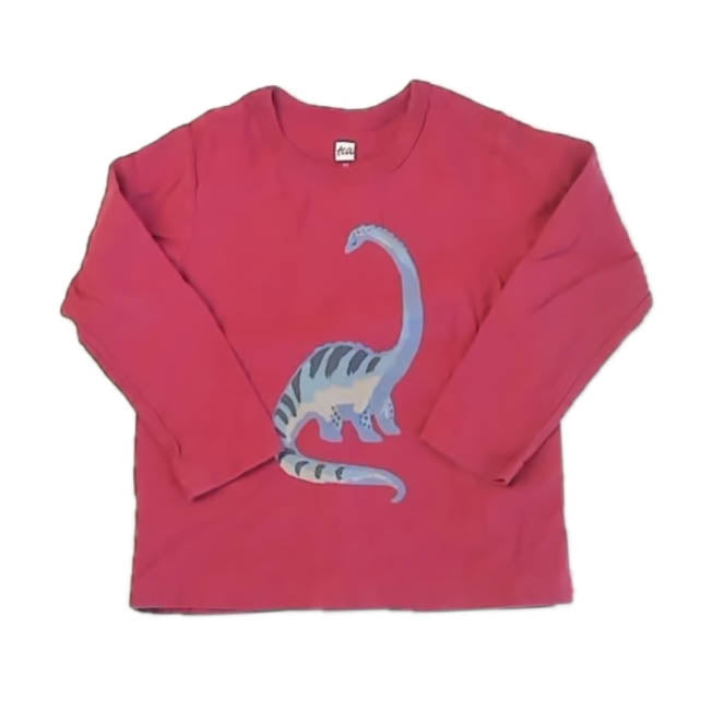 Tea Collection Boys Red Dinosaur Long Sleeve T-Shirt Size: 2T Red Dinosaur