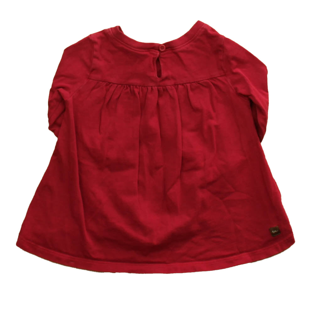 Tea Girls Red Floral T-Shirt Size: 18-24 Months Red Floral