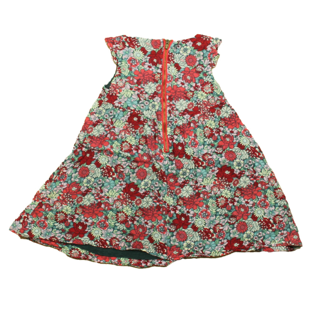 Tea Girls Red Floral Dress Size: 2T Red Floral