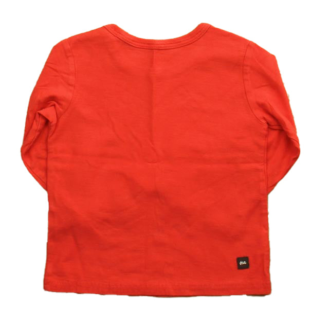 Tea Boys Red Fox Long Sleeve T-Shirt Size: 12-18 Months Red Fox