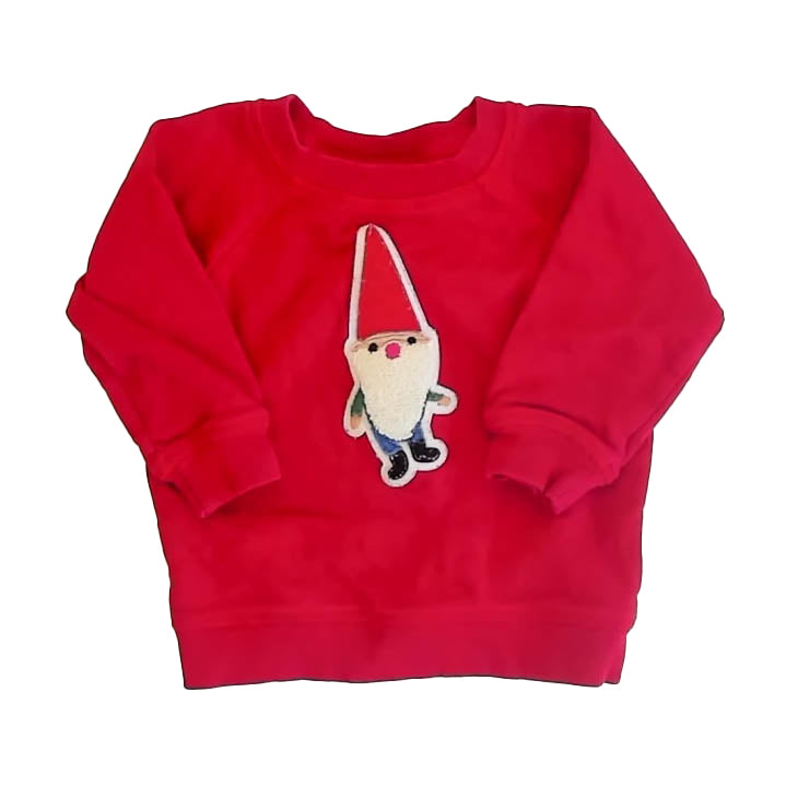 Hanna Andersson Boys Red Gnome Sweatshirt Size: 18-24 Months Red Gnome